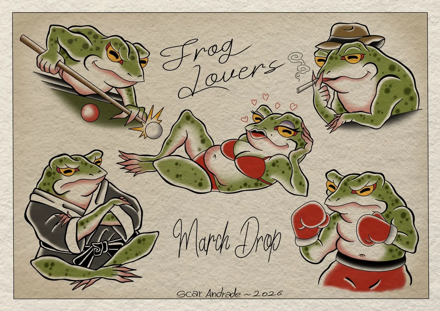 Folha de flash “Frog Lovers”