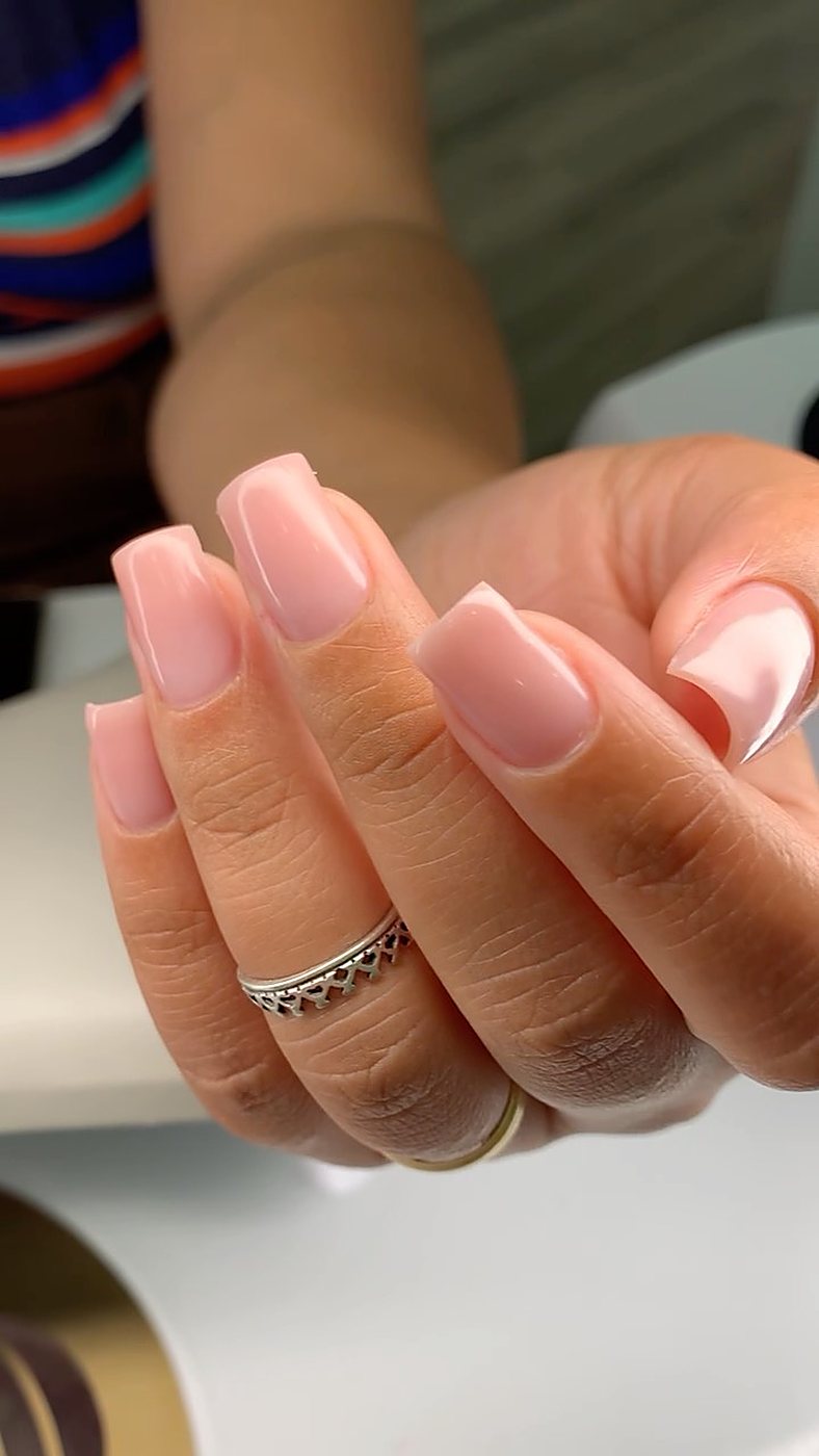 Verniz Gel rosa clássico — Lenny Amorim Beauty Studio