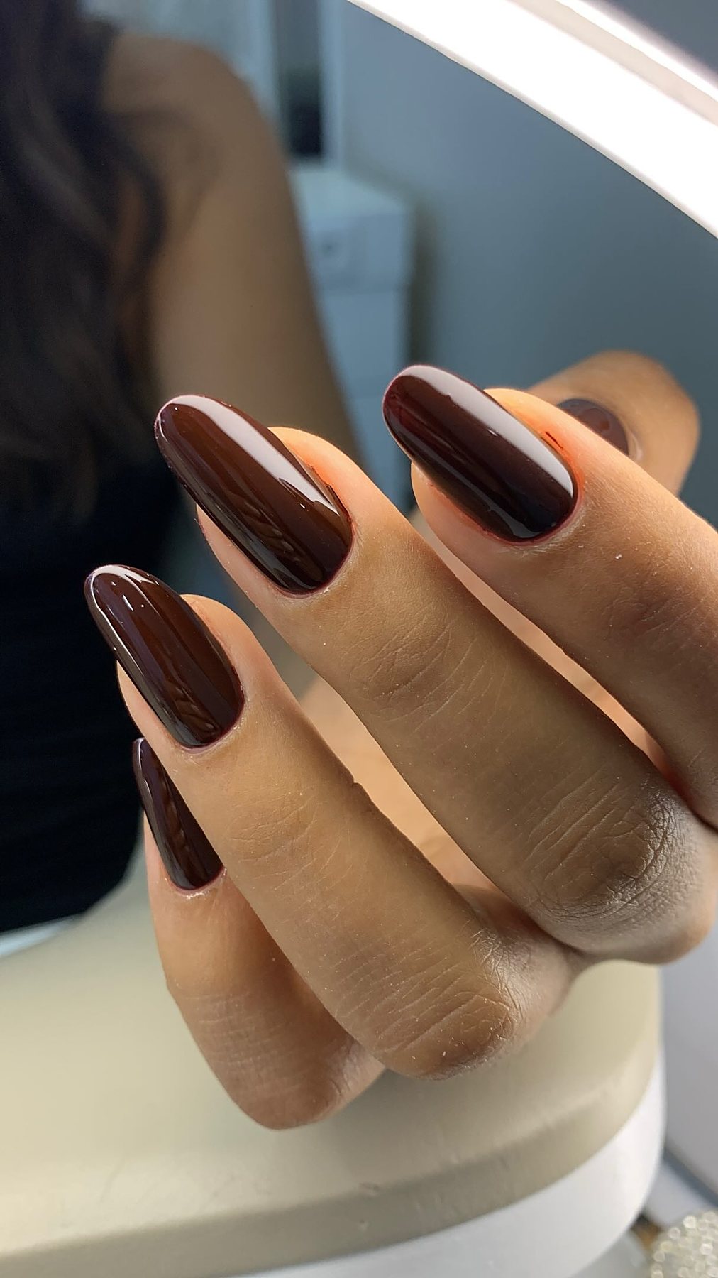 Verniz Gel chocolate profundo — Lenny Amorim Beauty Studio