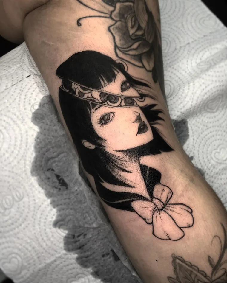 Boneca de porcelana, tatuagem sketch por Eric Cardozo